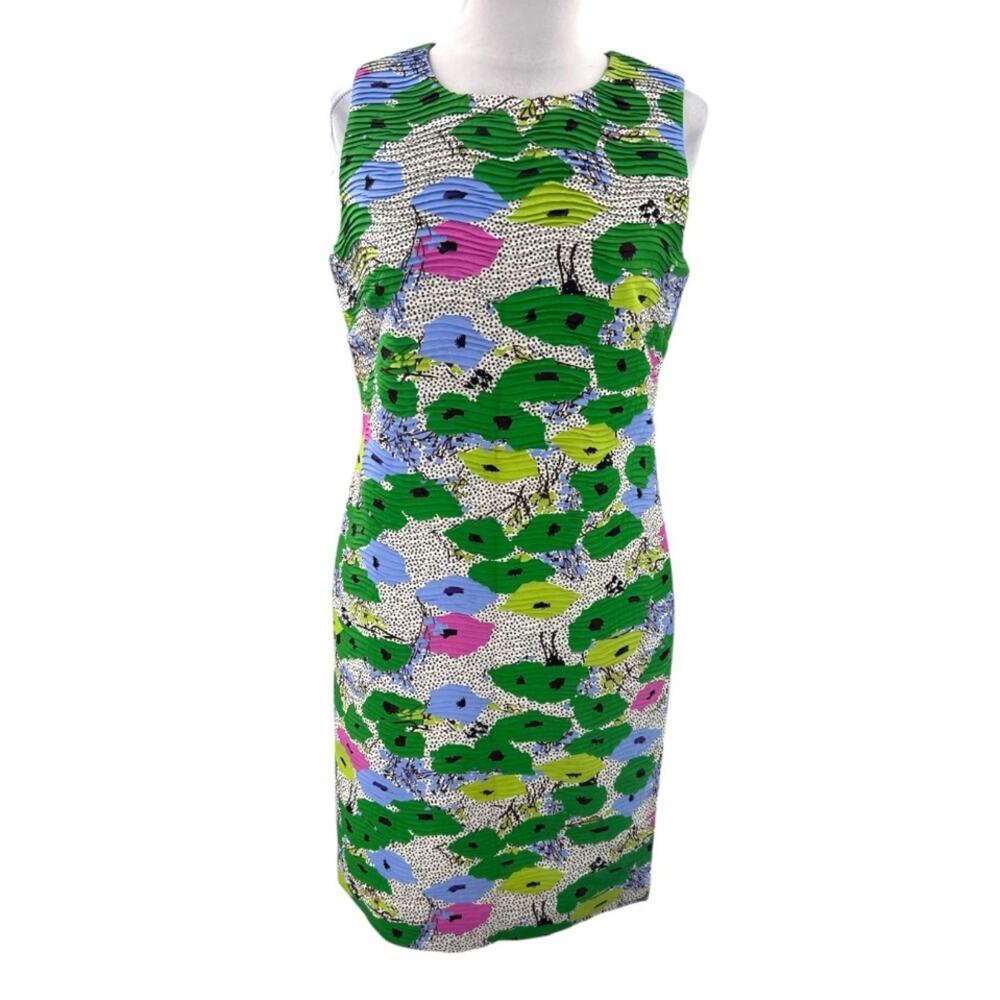 NWT Sara Campbell plisse sheath dress floral sz 4‎